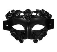 Oidea Maschera in maschera da uomo: maschera vintage a mezzo viso antico egiziano greco romano per Halloween, martedì grasso, ballo di fine anno, cosplay, feste in costume, maschere nere