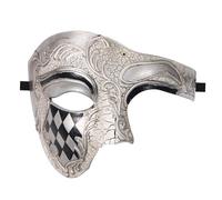 OIDEA Maschera Mezza Viso Uomo: Maschere Fantasma Opera Venezia Mascherata Plastica Costumi Carnevale Halloween Gioco di Ruolo - Per Costumi Cosplay Regali