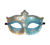 Oidea Maschera veneziana da uomo: maschera veneziana vintage per Halloween, martedì grasso, balli in maschera, balli studenteschi, feste per uomini e donne, blu