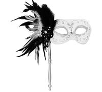 OIDEA Maschere mascherate portatili: maschera piume veneziane sexy per Halloween Carnevale festa gioco di ruolo - costumi cosplay
