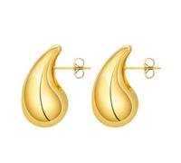 OIDEA Orecchini a goccia da donna: orecchini a goccia alla moda argento oro acciaio inox anallergico anallergico gioielli - per il tempo libero affari regalo, 0.8mm, Acciaio inossidabile, Non