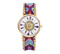 OIDEA Orologi Analogici Elastica Donna: Orologio al Quarzo Rotondo con Cinghie Treccia per Scala Numeri Arabi - Abbigliamento quotidiano, C