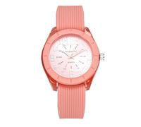 OIDEA Orologio analogico al quarzo rotondo in silicone, da donna, con lancette luminose, formato 24 ore, movimento al quarzo, sportivo, per San Valentino e Natale