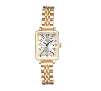 Oidea Orologio da polso da donna quadrato, con numeri arabi, facile lettore, analogico, al quarzo, per donne, casual, da lavoro, da donna