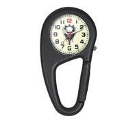 Oidea Orologio da taschino unisex con quadrante digitale con moschettone, orologio da taschino, luce notturna, per medici, infermieri, arrampicatori, sport all'aria aperta, arrampicata su roccia,