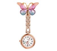 OIDEA Orologio Infermiere Donna Tasca: Orologi da Taschino con Numeri Arabi Decorazione Farfalla Dottore Medico Lavoro - Regalo Giornata degli Infermieri Colore 4