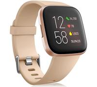 Oielai Cinturino in Silicone Sport Classico per Fitbit Versa 2/Lite - Compatibile con Versa, Grande, MilkTea