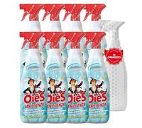 OièS Saniessenza Detergente Profumato 750 ml - Profumatore Ambiente 5 in 1 Spray Igienizzante Multiuso per Pavimenti e Superfici - Profuma, Igienizza, Deodorizza e Spolvera - Acquamarina (8 Unità)