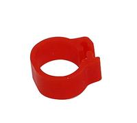 OIEWRYZLE 200 Pezzi di Fascette for Zampe di pollame - Anelli di identificazione Resistenti for Uccelli for piccioni, Anatre, polli e pappagalli - for la Gestione dell'azienda agricola(Red)
