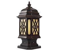 OIFAODAO, 1 Pa Bro Outdo Pill La Rur FEN De Colu C Ca Alumini Exteri Tab Lig F Pat Pos FL Gard Decorazione ，Cappuccio per Lampada da Esterno(7in*20.8in)