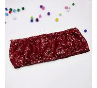 OIFAODAO, 10/50 pz Oro Paillettes Telai for sedie Sliver Party Chair Decor Band Wedding Allungato Sedie Arco for Eventi Banchetto del Partito,Fasce per sedie(Burgundy,10 PCS)