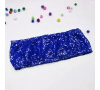 OIFAODAO, 10/50 pz Oro Paillettes Telai for sedie Sliver Party Chair Decor Band Wedding Allungato Sedie Arco for Eventi Banchetto del Partito,Fasce per sedie(Royal Blue,10 PCS)