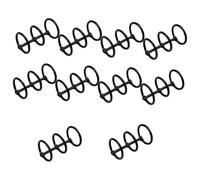OIFAODAO, 10 Clip for raccoglitori ad Anelli, 3 for Fogli Sciolti, for Libri, for for Notebook, diario, Album Fotografico, Rilegatura,Raccoglitori ad Anelli(Black)