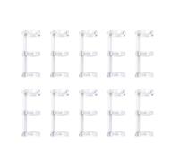 OIFAODAO, 10 Clip for raccoglitori ad Anelli, 3 for Fogli Sciolti, for Libri, for for Notebook, diario, Album Fotografico, Rilegatura,Raccoglitori ad Anelli(Wit)