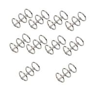 OIFAODAO, 10 Clip for raccoglitori ad Anelli, 3 for Fogli Sciolti, for Libri, for for Notebook, diario, Album Fotografico, Rilegatura,Raccoglitori ad Anelli