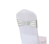 OIFAODAO, 20 pz/Lotto Metallico Oro Argento Fasce for Sedie Sedia di Cerimonia Nuziale Decorazione Spandex Telai della Arco for Il Partito Evento Hotel Banchetto Casa,Fasce per sedie(Silver)