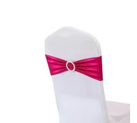 OIFAODAO, 20 pz/Lotto Metallico Oro Argento Fasce for Sedie Sedia di Cerimonia Nuziale Decorazione Spandex Telai della Arco for Il Partito Evento Hotel Banchetto Casa,Fasce per sedie(Rose Red)
