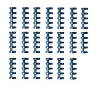 OIFAODAO, 20 pz Rilegatura 5 Fori Anello di plastica, raccoglitori a Fogli Sciolti Anelli for Libri, Clip for for Notebook Fai da Te diario Libro Calendario,Raccoglitori ad Anelli