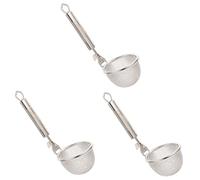 OIFAODAO, 3 pz Cucchiaio In Acciaio Inox Setaccio Noodle Cestino In di Spaghetti Utensile Set Pasta Colino Cestini ，Imbuto colino