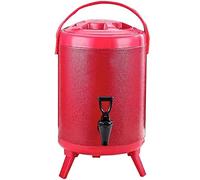 OIFAODAO, Barilotto di tè al latte caldo isolato, dispenser bevande in acciaio inossidabile con rubinetto, isolamento e freddo for 20 ore, Distributori di bevande in acciaio inox(D,12L)