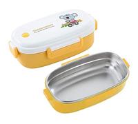 OIFAODAO, Bento Boxes Lunch Box a tenuta stagna for adolescenti, in acciaio inossidabile 304 box in stile giapponese, Se a prova di perdite,Contenitore per il pranzo(Yellow-b)