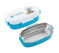 OIFAODAO, Bento Boxes Lunch Box a tenuta stagna for adolescenti, in acciaio inossidabile 304 box in stile giapponese, Se a prova di perdite,Contenitore per il pranzo(Blue-b)
