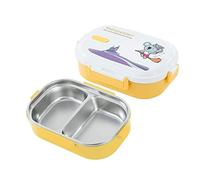 OIFAODAO, Bento Boxes Lunch Box a tenuta stagna for adolescenti, in acciaio inossidabile 304 box in stile giapponese, Se a prova di perdite,Contenitore per il pranzo(Yellow-a)