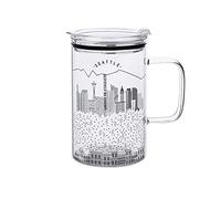 OIFAODAO, Bicchiere da Pinta Personalizzato, Bicchiere 2 Pezzi, Set di Tazze in Vetro con Manico, vetreria Senza Piombo 33,8 Once cannucce, Grande capacità ，Bicchieri da Birra