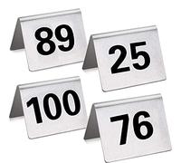OIFAODAO, Cartello con numero da tavolo, cartellini impilabili, può essere ampiamente utilizzato in ristoranti, bar, feste, matrimoni,Il tavolo del ristorante(1 to 50)