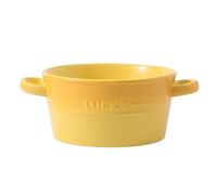 OIFAODAO, Ciotola for noodle istantanei in ceramica, ciotola in con manico, for ramen in, ciotole Pho grandi, for zuppa for microonde ，Ciotola in ceramica per noodle(Yellow)