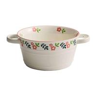 OIFAODAO, Ciotola for noodle istantanei in ceramica, ciotola in con manico, for ramen in, ciotole Pho grandi, for zuppa for microonde ，Ciotola in ceramica per noodle(Blue)