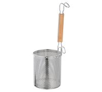 OIFAODAO, Colino da cucina a maglia fine Spider Skimmer Manico in legno Cestello for friggere for cucinare cestini for o ，Imbuto colino(14X14X38CM)