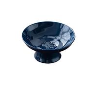 OIFAODAO, con base drenante rimovibile for decorazioni da tavolo, ciotola for frutta in ceramica for bancone della cucina o centrotavola in fattoria, 6,2 pollici,Ciotola per frutta(Blu)