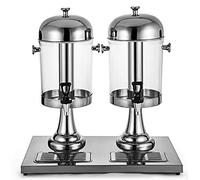 OIFAODAO, Dispenser for bevande commerciali for succhi freddi in acciaio inossidabile for impieghi gravosi da 16 litri con colonna ghiaccio/calda, Distributori di bevande in acciaio inox