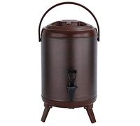 OIFAODAO, Distributore di bevande calde isolato, barile tè al latte con treppiede pieghevole, adatto for for riunioni famiglia, Distributori di bevande in acciaio inox(B,10L)