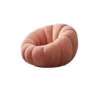 OIFAODAO， Divano Pigro Poltrona Zucca, Posto Singolo Carino, Girevole in Velluto con Tecnologia Singola, Poltroncina Bianca for il Tempo Libero Balcone for Camera da Letto,Il divano pigro(Pink)