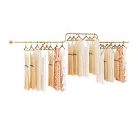 OIFAODAO, Espositore for appendiabiti al dettaglio fissato muro, commerciale con struttura for in metallo, for portasciugamani,Stendibiancheria(300CM)