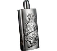 OIFAODAO, Fiaschetta e Imbuto da 12 Once in Acciaio Inossidabile Classico Argento - Set Regalo fiaschetta Whisky Pesca for Vino caraffa in Piatta for Vodka,Fiaschetta