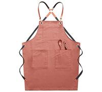 OIFAODAO, Grembiuli da uomo for grembiuli for attrezzi, grembiule in tela for, lavoro resistente con tasche, for strumenti all'usura dio kvalitet,Grembiuli da lavoro(Roze)