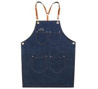 OIFAODAO, Grembiuli da uomo, Grembiule falegname, for attrezzi officina, lavoro in tela cerata resistente, saldatura,Grembiuli da lavoro(Blu)