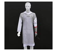 OIFAODAO Guanti da taglio, Grembiule e guanti in acciaio inossidabile antitaglio, grembiule ad anello in metallo, abiti da lavoro for il taglio della carne nei macelli(Gloves s)