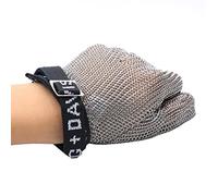 OIFAODAO Guanti da taglio, Guanti antitaglio in acciaio inossidabile, guanti da lavoro di sicurezza for chef e macellai, for tagliare la carne, sgusciare le ostriche affettare patate(1pcs/XS)