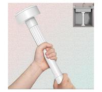 OIFAODAO Il lavandino sostiene Le Gambe， Gambe for lavello sottotop Regolabili, Asta di Supporto telescopica in Acciaio Inox, staffe for a Mano Libera, Jack(Wit,Height 70 120cm)