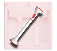 OIFAODAO Il lavandino sostiene Le Gambe， Pali di Supporto Regolabili for mobili lavabo, divani, staffe for lavandini sottotop, aste for Tende, Gambe for(H 85 150cm(33.5" 59"))