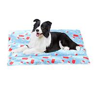 OIFAODAO Il Letto dei Cani, for Cani e Gatti, Letto Comfort Cool Matt for cucce Letti, Ideale for nella Calda Estate(Blue,L)