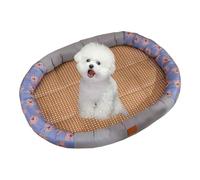 OIFAODAO Il Letto dei Cani, Robusto e Resistente ai Graffi, Non necessita di Acqua o elettricità, Letto refrigerante for Gatti con Fondo Antiscivolo, Blu, M(Grey,S)