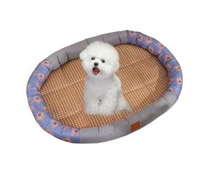 OIFAODAO Il Letto dei Cani, Robusto e Resistente ai Graffi, Non necessita di Acqua o elettricità, Letto refrigerante for Gatti con Fondo Antiscivolo, Blu, M(Grey,S)