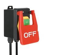 OIFAODAO Interruttore elettromagnetico, Interruttore on/off monofase da 220 V, Tavolo fresatura con Grande Paletta di Stop for Uno spegnimento rapido, Interruttore Sicurezza della Macchina
