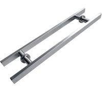 OIFAODAO, Maniglia for porta push-pull, for in vetro con tubo quadrato in acciaio inossidabile resistente/Maniglia for in legno - Hardware in 5 dimensioni ，Porta di vetro.(800x500mm)