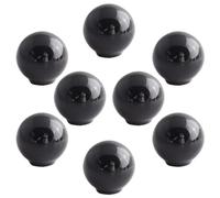 OIFAODAO, Maniglie for pomelli for porte dell'armadio da 8 pezzi for maniglie for ante dei cassetti mobili,Pomelli in ceramica(Black,Diameter 33mm)